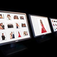 Students can view their images almost instantly, so less time spent queuing, students can browse through themselves on one of our automated selection screens.